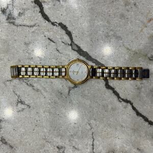 Movado Museum Two-Tone Quartz Watch Date Stainless Steel Swiss Made